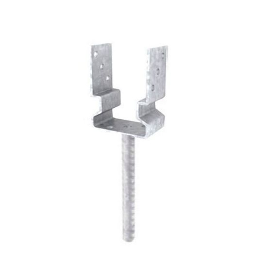 Immagine di PORTAPILASTRO CON BARRA L 71XH150 MM