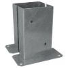 Immagine di COPPIA PORTAPILASTRI A PAVIMENTO CON MISURA VARIABILE IN ACCIAIO ZINCATO PER TRAVI IN LEGNO 121x56 MM
