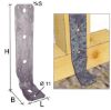 Immagine di STAFFA ANGOLARE 285 CON RINFORZO 285x88 MM LARGHEZZA 65 MM