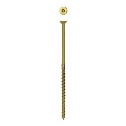 Immagine di VITE PORTANTE PER LEGNO Ø 8x140 MM ZINCATA GIALLA CONFEZIONE 50 PZ