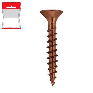 Immagine di VITE PER LEGNO 5X30 MM BRONZO 25 PZ/BLISTER