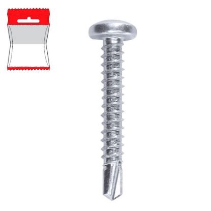 Immagine di VITE PER FERRO TESTA CILINDRICA AUTOFORANTE 4,8x19 MM BLISTER 25 PZ
