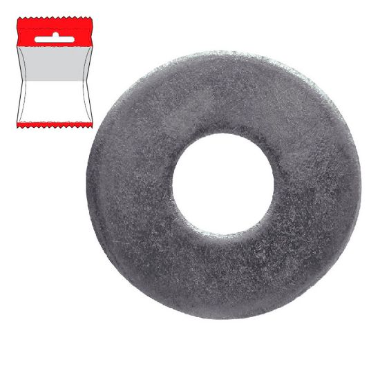 Immagine di RONDELLA STRETTA INOX INTERNO 6,4 MM X12 MM ESTERNO 15 PZ/BLISTER