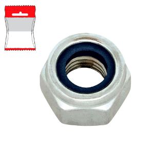 Immagine di DADO ESAGONALE AUTOBLOCCANTE ZINCATO M 8 BLISTER 10 PZ