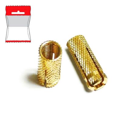 Immagine di TASSELLO IN OTTONE M 5x20 MM Ø 6,5 MM BLISTER 10 PZ