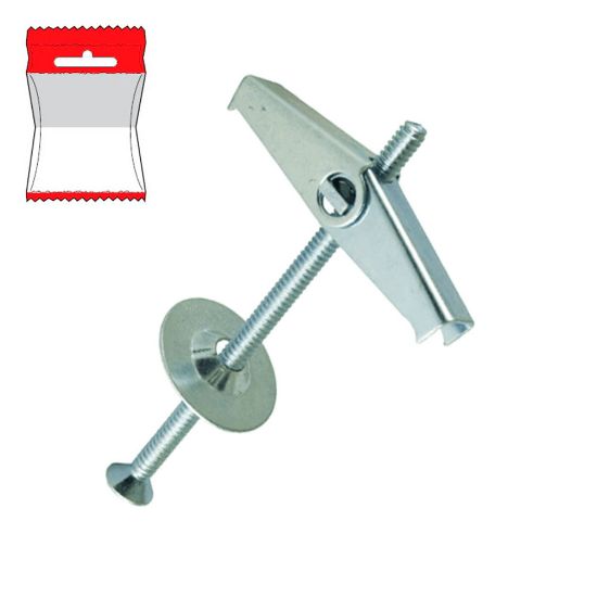 Immagine di ANCORA A SCATTO CON VITE M 3,16X80 MM BLISTER 10 PZ