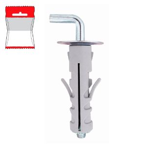 Immagine di TASSELLO NYLON CON GANCIO MEDIO Ø 9x40 MM BLISTER 6 PZ