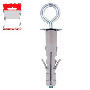 Immagine di TASSELLO NYLON CON OCCHIOLO CHIUSO Ø 12x46 MM BLISTER 4 PZ