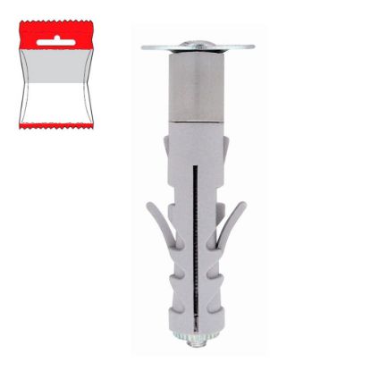 Immagine di TASSELLO NYLON CON RONDELLA METALLICA Ø 9x40 MM BLISTER 6 PZ
