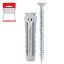 Immagine di TASSELLO NYLON CON BORDO Ø 5x25 MM CON VITE BLISTER 20 PZ