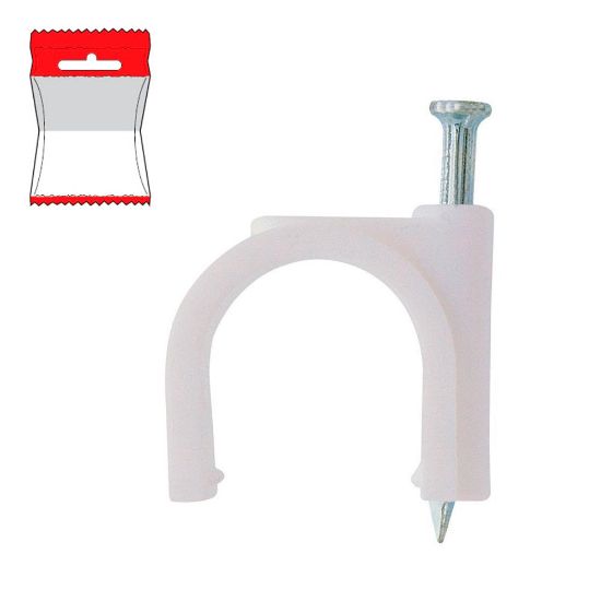 Immagine di COLLARE PVC CON CHIODO Ø 15 - 16 MM BLISTER 15 PZ