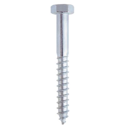 Immagine di TIRAFONDO PER LEGNO ZINCATO Ø 12x260 MM CONFEZIONE 25 PZ