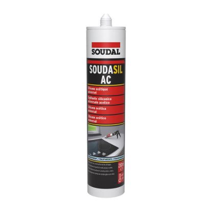 Immagine di SILICONE ACETICO PROFESSIONALE TRASPARENTE 280 ML IDEALE PER USO UNIVERSALE