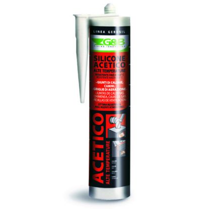 Immagine di SIGILLANTE ACETICO ROSSO 310 ML IDEALE PER METALLI ESPOSTI ALLE ALTE TEMPERATURE FINO A 275 °C