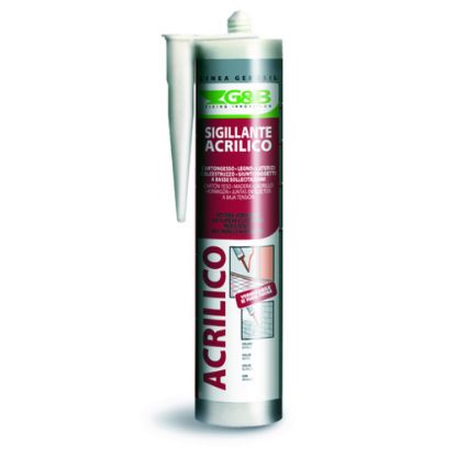 Immagine di SIGILLANTE ACRILICO VERNICIABILE BIANCO 310 ML IDEALE PER FESSURE E GIUNTI