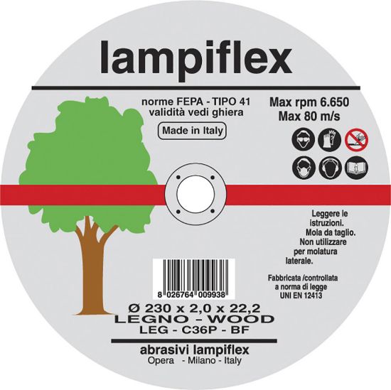 Immagine di DISCO SOTTOSPESSORATO DIAMETRO 115 MM SPESSORE 1,6 MM PER LEGNO