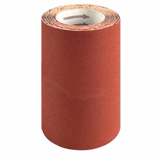 Immagine di CARTA VETRATA ROSSA GRANA 120 ROTOLO 5 MT