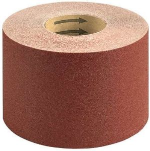 Immagine di CARTA VETRATA ROSSA GRANA 80 ROTOLO DA 50 MT