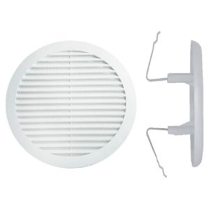 Immagine di GRIGLIA PVC TONDA UNIVERSALE CON MOLLA DIAMETRO 140/200 MM CONFEZIONE 2 PZ