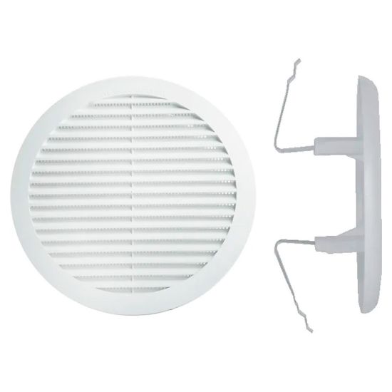 Immagine di GRIGLIA PVC TONDA UNIVERSALE CON MOLLA DIAMETRO 140/200 MM CONFEZIONE 2 PZ