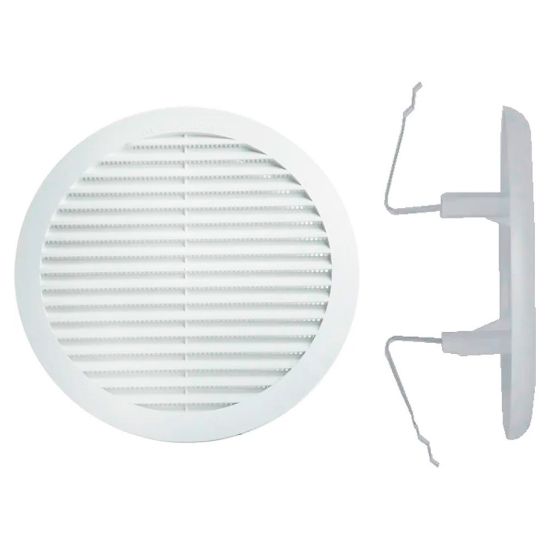 Immagine di GRIGLIA PVC TONDA UNIVERSALE CON MOLLA DIAMETRO 55/85 MM CONFEZIONE 2 PZ