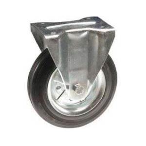 Immagine di RUOTA IN GOMMA SERIE LEGGERA Ø 80 MM CON BOCCOLA PER SUPPORTO FISSO
