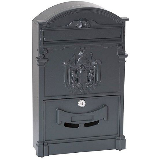 Immagine di CASSETTA POSTA RESIDENCE 25,5X41 CM COLORE GRIGIO