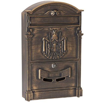 Immagine di CASSETTA POSTA RESIDENCE 25,5X41 CM COLORE BRONZO