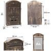 Immagine di CASSETTA POSTA RESIDENCE 25,5x41 CM COLORE BRONZO