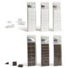 Immagine di FELTRINO ADESIVO VARIE MISURE COLORE MARRONE / BIANCO ART. 0527A PERFETTO