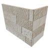 Immagine di RIVESTIMENTO GRES PORCELLANATO VOLCANO 3D BEIGE 15x61 CM SPESSORE 7-11 MM RONDINE