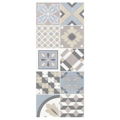Immagine di DECORO CERAMICA IN BICOTTURA TRADIZIONALE COLLEZIONE ROMA WALL MAIOLICHE 25X60 CM SPESSORE 8 MM HERBERIA