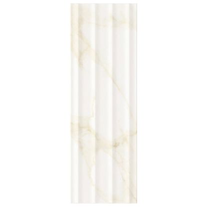Immagine di DECORO CERAMICA IN BICOTTURA PASTA BIANCA COLLEZIONE MARBLE CHIC MELANGE CALACATTA MATT 25X75 CM SPESSORE 8,3 MM HERBERIA