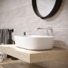 Immagine di DECORO CERAMICA BICOTTURA LITHOS WHITE RIGATO 20x50 CM SPESSORE 7 MM HERBERIA