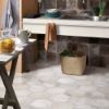 Immagine di RIVESTIMENTO GRES PORCELLANATO MIAMI WHITE ROPE ESAGONA 24x27,7 CM SPESSORE 10 MM R10 CIR
