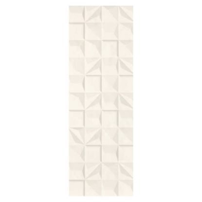 Immagine di DECORO CERAMICA SMALTATA RETTIFICATA COLLEZIONE EVEN SHAPES SNOW 35X100 CM SPESSORE 9,5 MM PANARIA