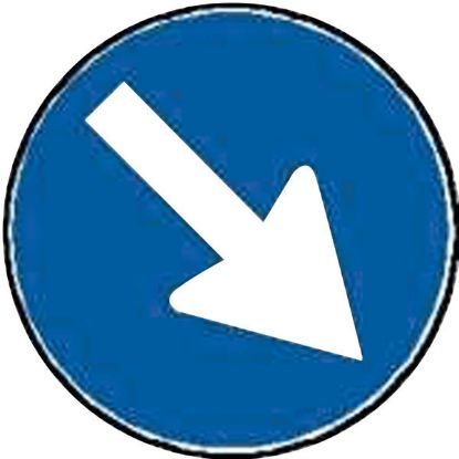 Immagine di CARTELLO STRADALE DIREZIONE OBBLIGATORIA