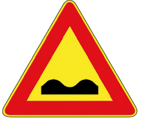 Immagine di CARTELLO STRADALE STRADA DEFORMATA