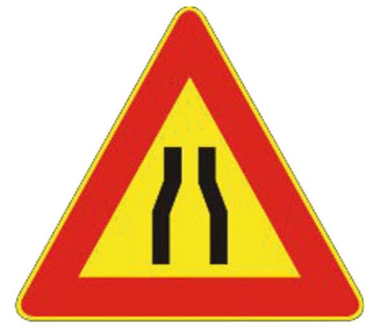 Immagine di CARTELLO STRADALE STRETTOIA SIMMETRICA