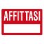 Immagine di CARTELLO DI SEGNALAZIONE AFFITTASI 30x20 CM