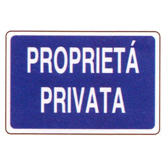 Immagine di CARTELLO DI SEGNALAZIONE PROPRIETA  PRIVATA 30X20 CM