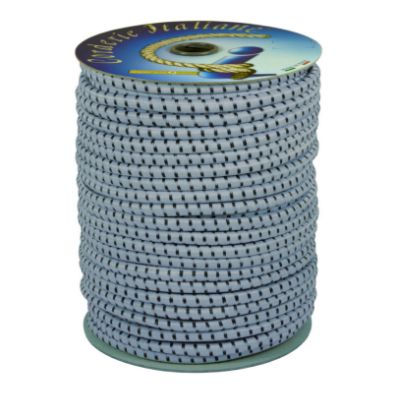 Immagine di CORDA ELASTICA Ø 8 MM IN FILI DI GOMMA RIVESTIMENTO IN POLIPROPILENE ROTOLO DA 200 MT