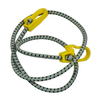 Immagine di CORDA ELASTICA CON GANCIO PVC 150 CM CONFEZIONE 2 PZ