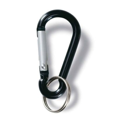 Immagine di MOSCHETTONE ALLUMINIO CON ANELLO 5x50 MM CONFEZIONE 4 PZ