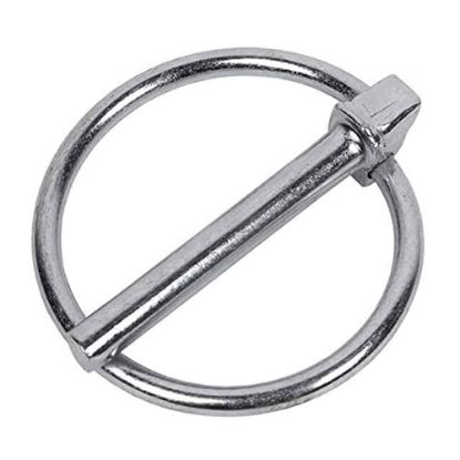 Immagine di COPPIGLIA A SCATTO ACCIAIO ZINCATO 4,5 MM CONFEZIONE 2 PZ