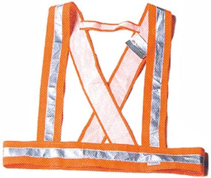 Immagine di BRETELLA ALTA VISIBILITA ARANCIO TG. UNICA