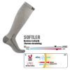 Immagine di CALZA INVERNALE TERMICA LUNGA SOFTLER MERINO COLORE GRIGIO TG.41/43 CONFEZIONE DA UN PAIO ZERO 3