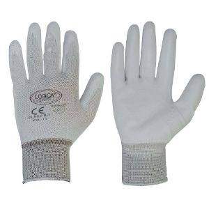 Immagine di GUANTO POLIURETANO BIANCO TG.10 CON BLISTER IN COPPIA
