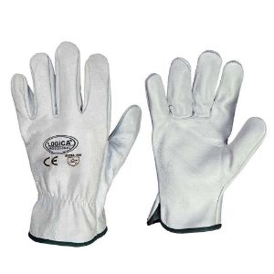 Immagine di GUANTO PELLE FIORE BIANCO TG.9 CON BLISTER