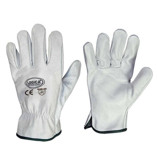 Immagine di GUANTO PELLE FIORE BIANCO TG.9 CON BLISTER